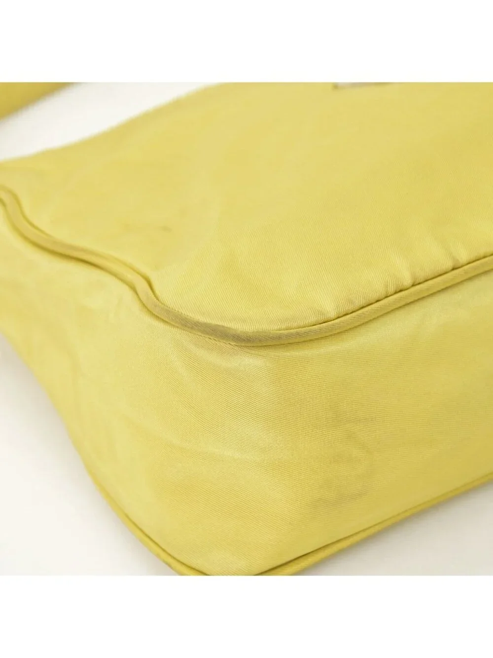 Prada Hand Handbag Mini Andbag Pouch Nylon Yellow